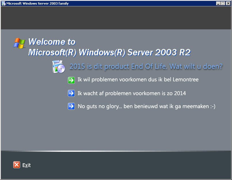 Einde ondersteuning voor Windows Server 2003