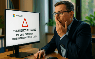 Microsoft schaft volumekortingen voor grotere bedrijven af. Prijsstijging van 6 – 12 procent.