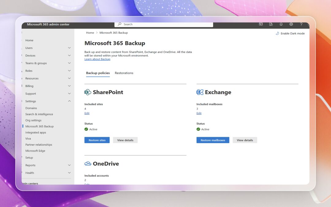 Microsoft maakt herstel van individuele bestanden mogelijk in Microsoft 365 Backup
