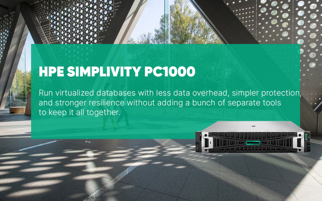 HPE SimpliVity PC1000: een vernieuwde stap in virtualisatie, eenvoud en bedrijfscontinuïteit